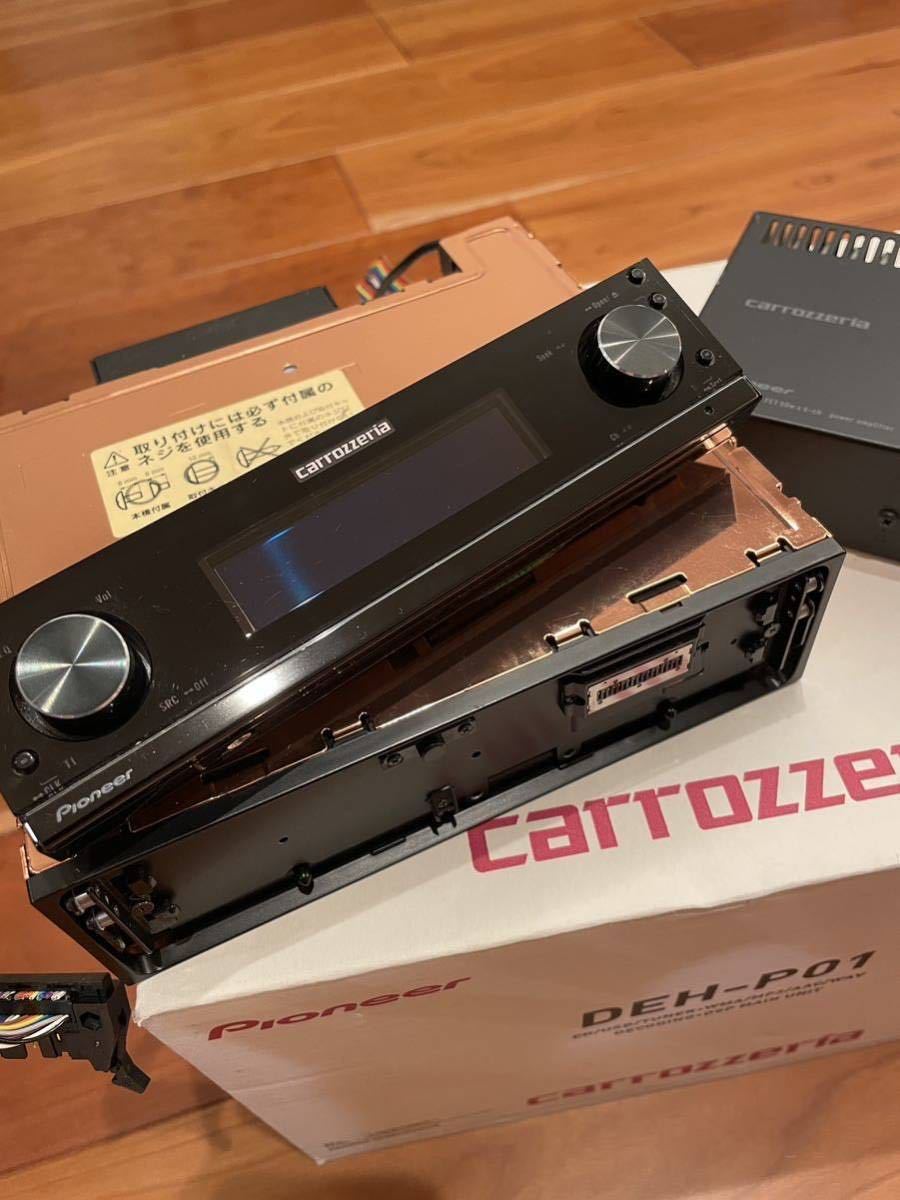カロッツェリア DEH-P01 フェイス延長 中古 名作 タイムアライメント ハイエンド カーオーディオ 箱付き USB 接続 1円スタート！！