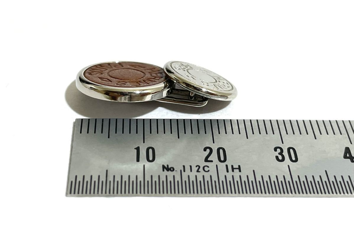 HERMES エルメス セリエカフスボタン ゴールド⁄ブラックシェル 美品②