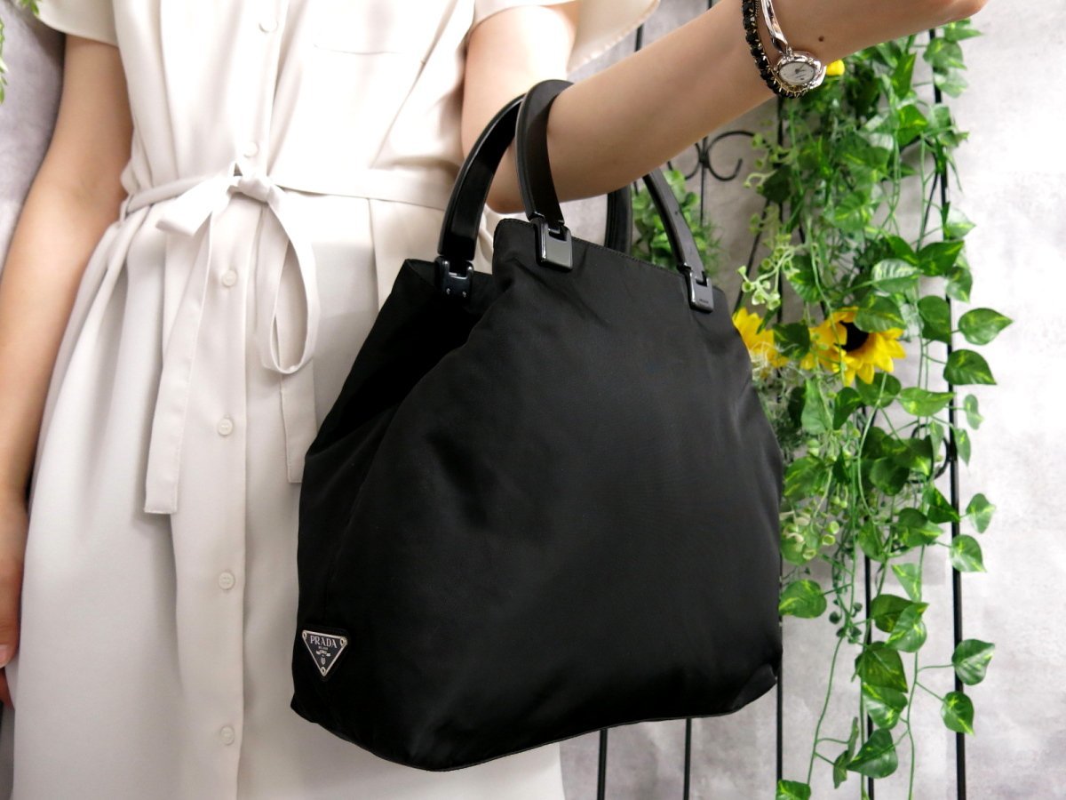 ○美品○PRADA プラダ○三角プレートロゴ○ポコノ ナイロン 