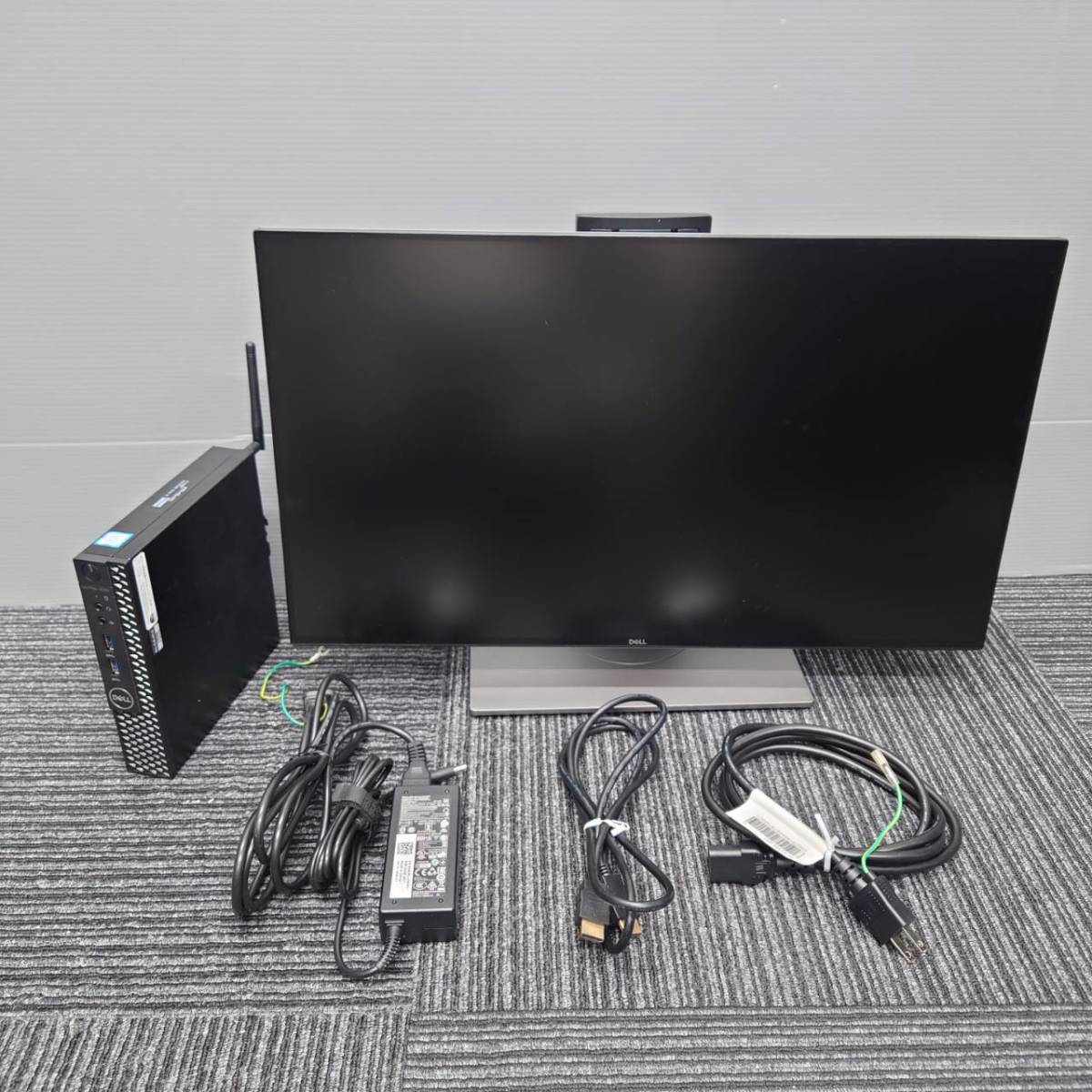 1円～ A動作確認済 WIN10Pro WIN11 可 デル DELL OptiPlex 3060 Micro D10U i5-8400T CPU @ 1.70GH.z 8GB モニター U2417H 23.5インチ 2019