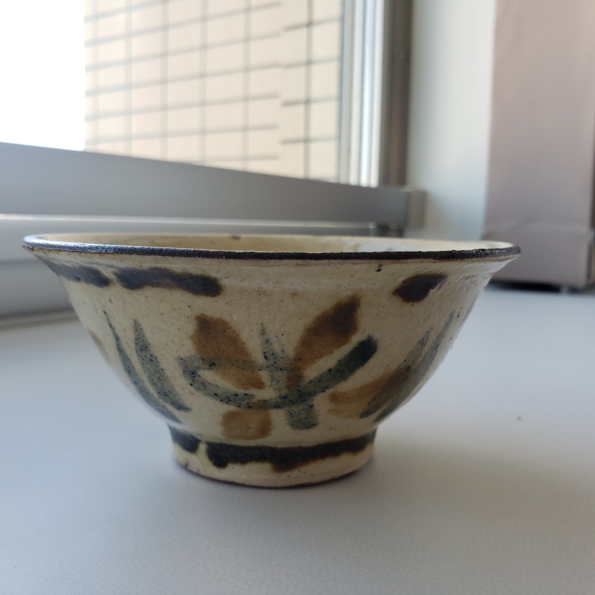 壺屋焼 古いマカイ やちむん 検)金城次郎 沖縄 琉球 明治時代 粉引
