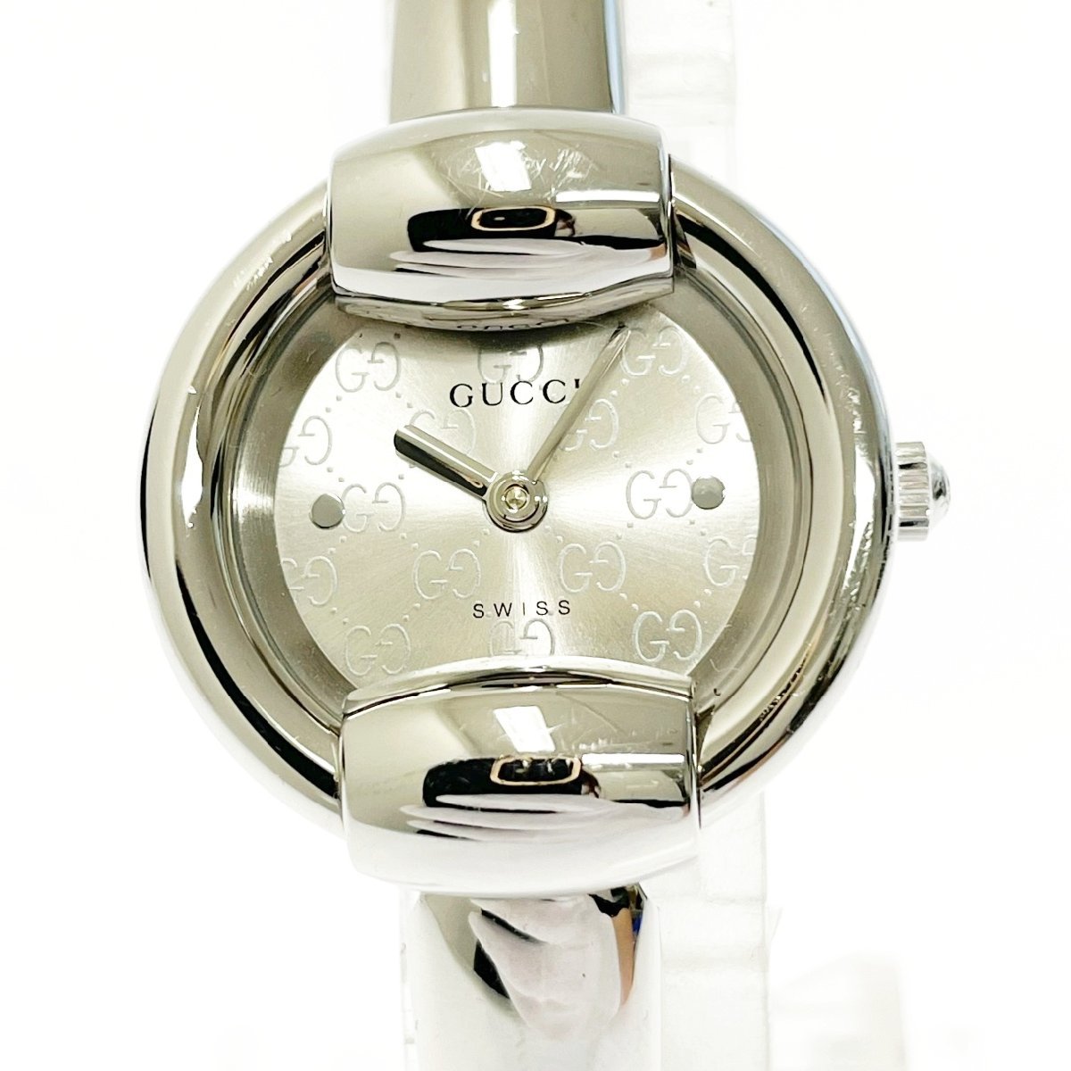 GUCCI グッチ 1400L レディース腕時計 文字盤 クォーツ バングル