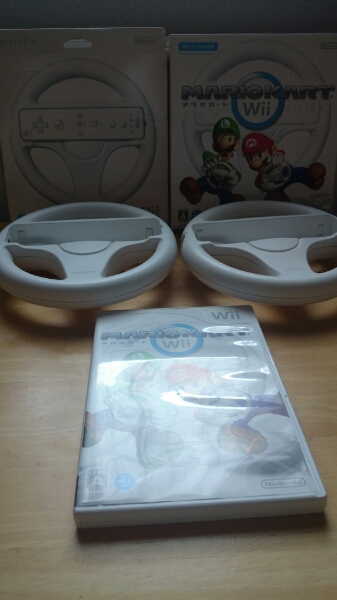 wii ソフト☆マリオカート＆ハンドルセット【USED】