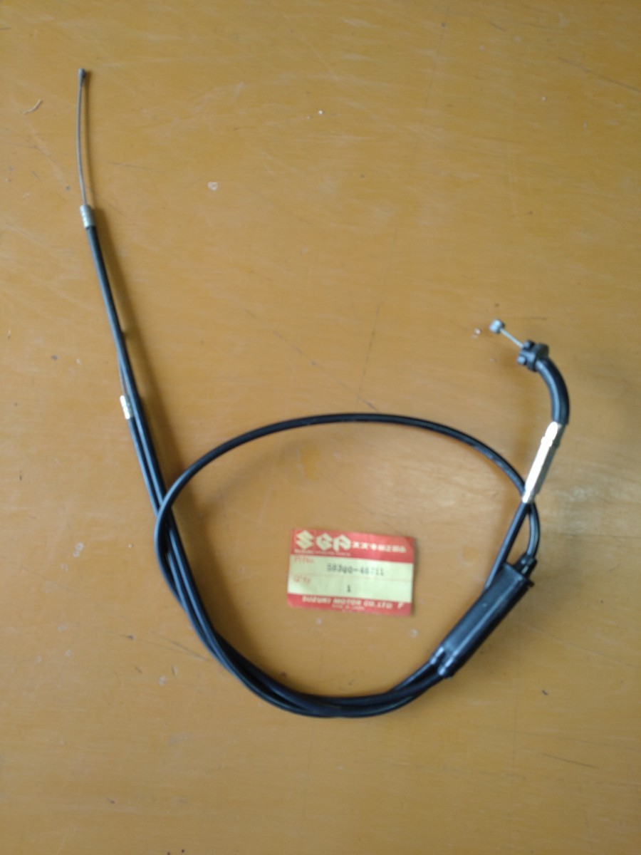 当時物スズキ純正新品　ハスラー50 TS50 アクセルワイヤー　スロットルケーブル　58300-46711