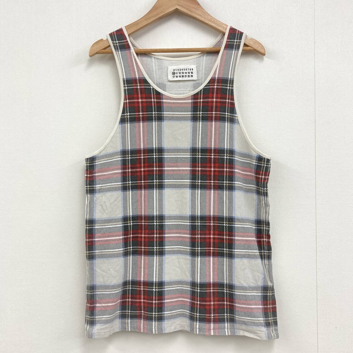 Maison Margiela チェック柄 タンクトップ Maison Margiela チェック柄 タンクトップ 【公式通販】
