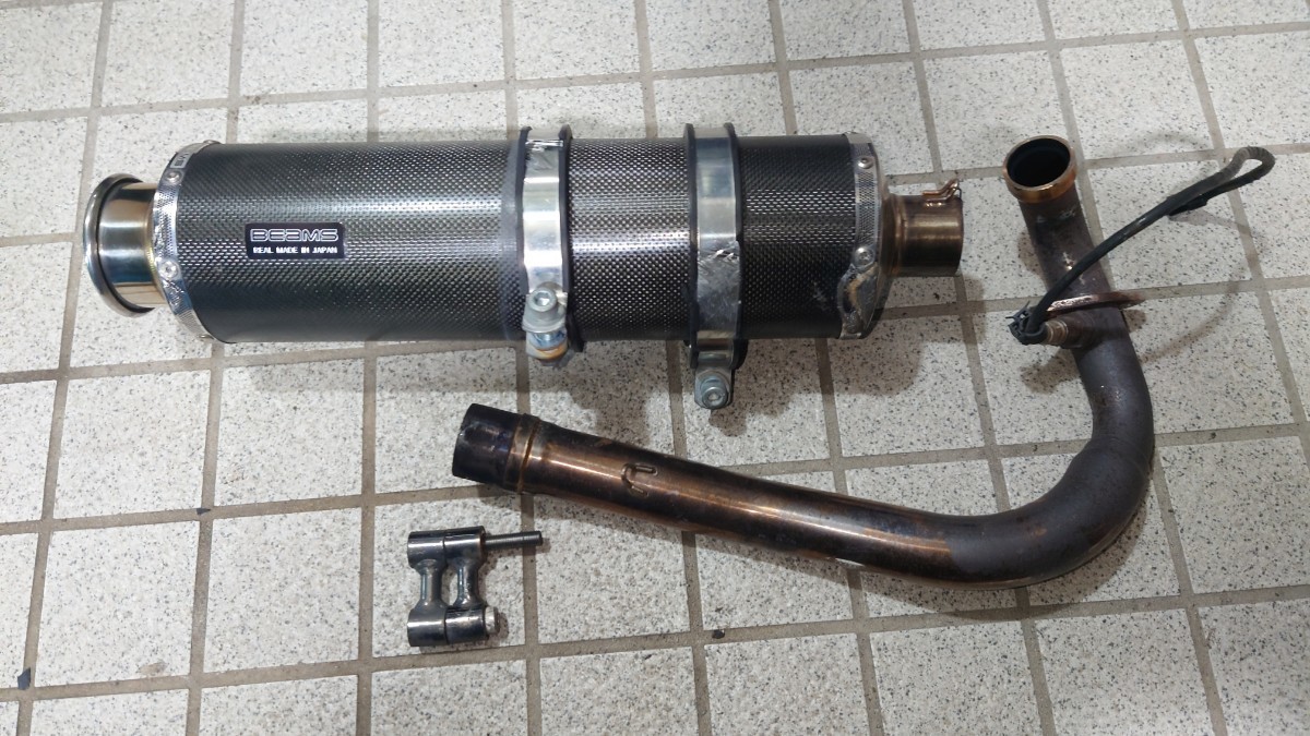 マジェスティ250 SG20J 4d9 BEAMSマフラー 社外マフラー(マフラー本体