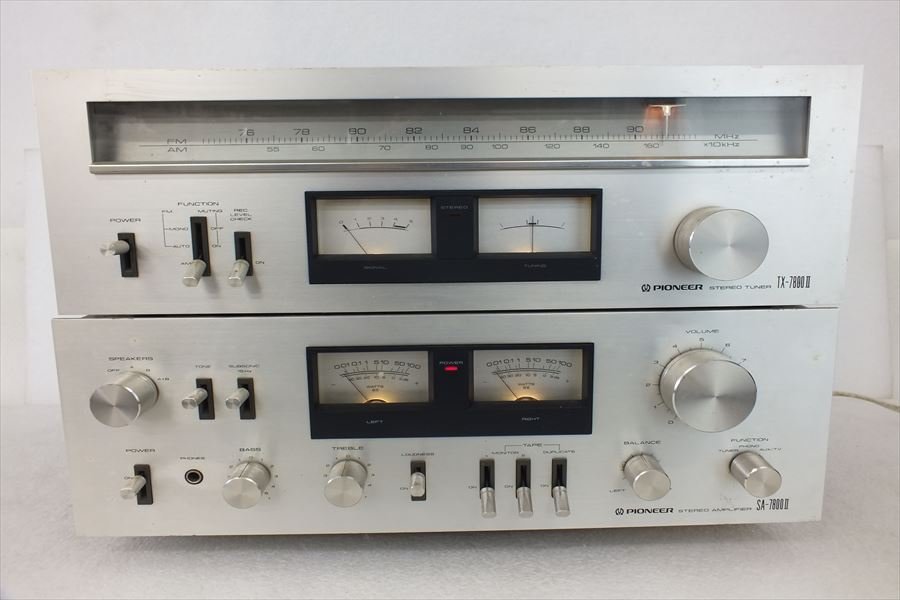 【通電確認済】PIONEER SA-7800II プリメインアンプ パイオニア Pioneer PIONEER II パイオニア プリメインアンプ TX-7800 SA-7800Ⅱ