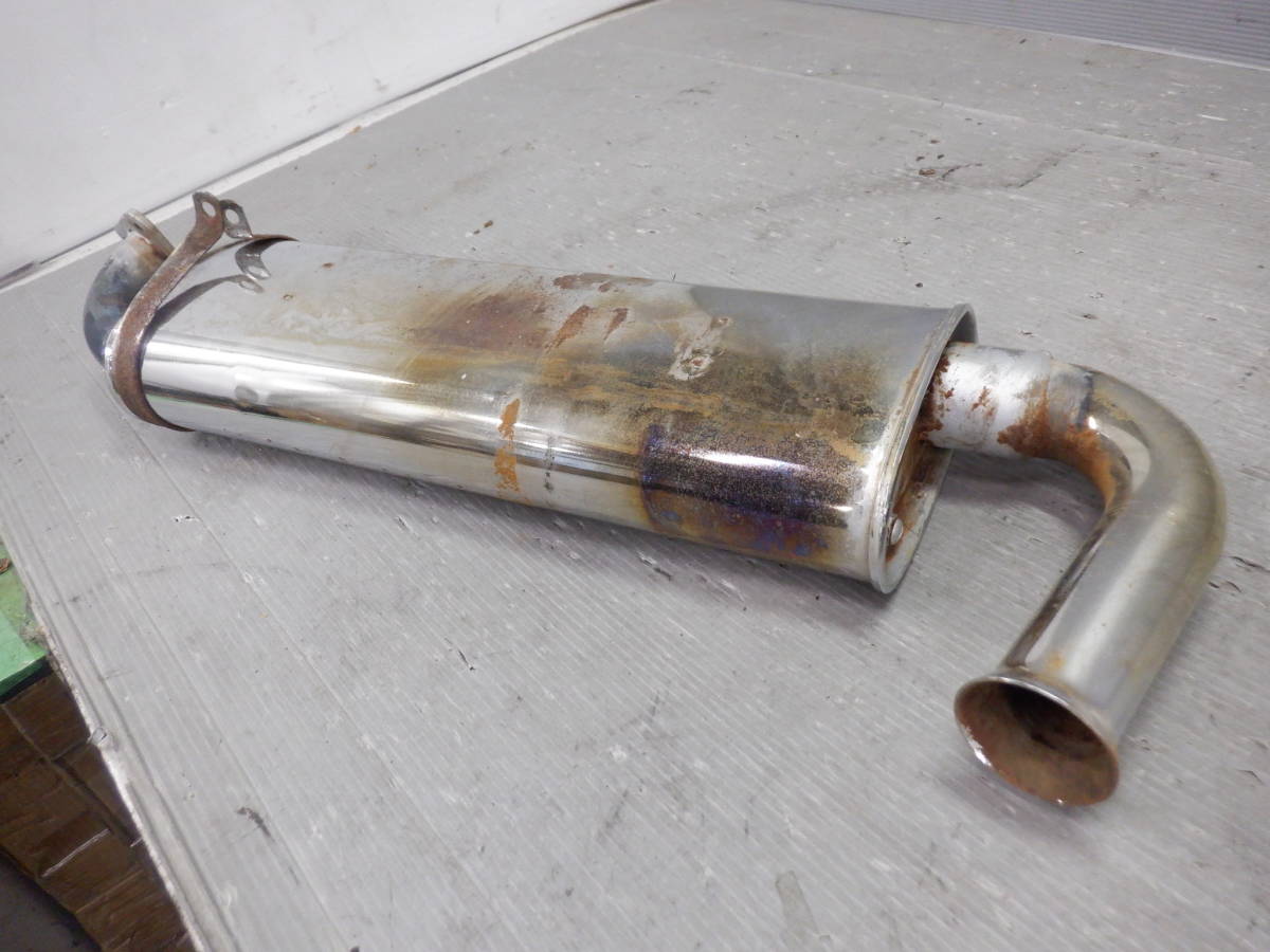 VW バス ワーゲン バス T2 レイト？ タイプ2 社外？ リア マフラー 程度難あり ジャンク ※ガサつき 腐食/16【5-22479】80531