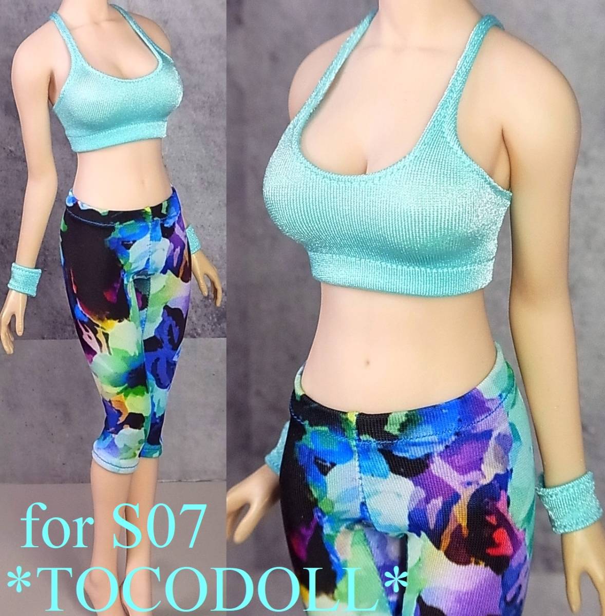 ＊toco＊ TBLeague S07 スクール＆スポーツ フィットネスウェア /aqua V