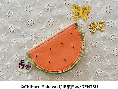 プレミィ・コロミィ イベント限定　Suicaのペンギン　スイカ型ポーチ　一緒に食べよう！　完売品