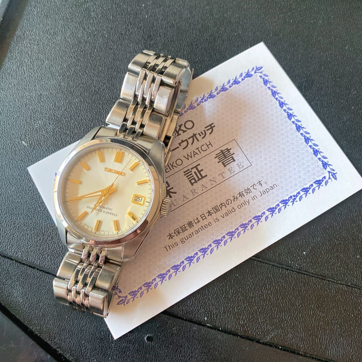 1円 稼働品SEIKO セイコー SCVS001 自動巻き 腕時計 6r15 00A0 メンズ 