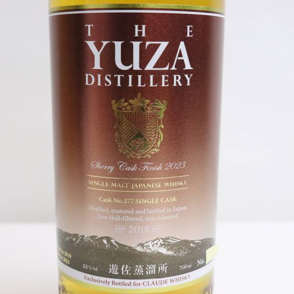 1円~遊佐蒸溜所 YUZA シェリー カスク フィニッシュ 2023 55％ 700ml