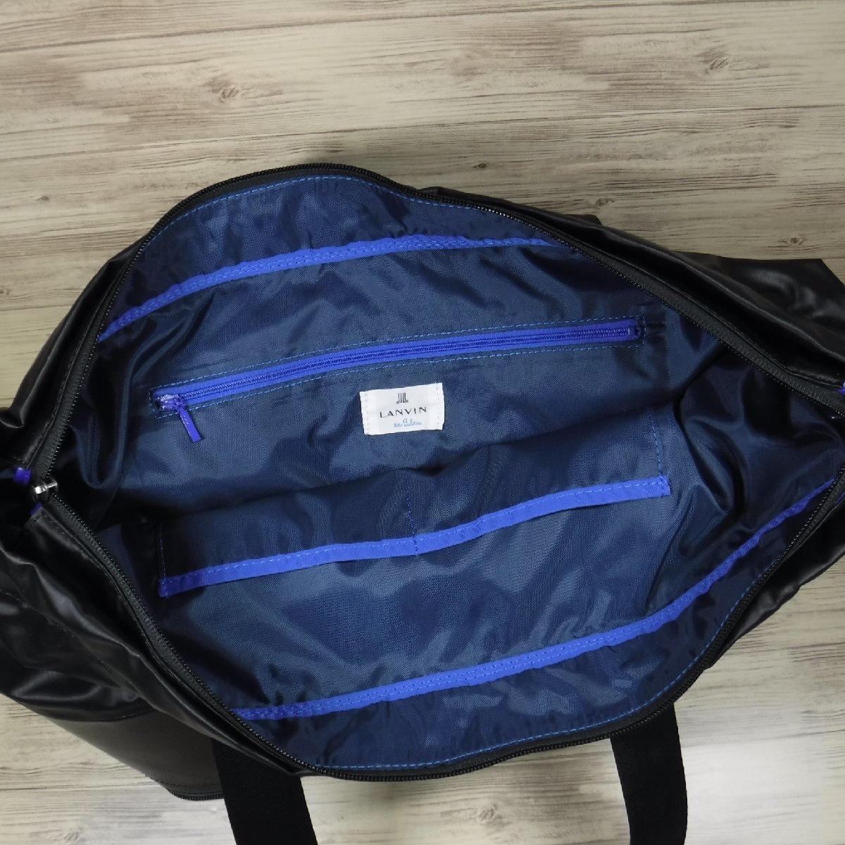 BB118 ランバンオンブルー 定価27500円 新品 黒 トートバッグ シューズ 