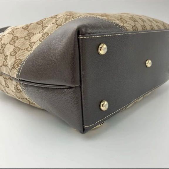 美品GUCCI トートバッグ GG インターロッキング キャンバス 肩掛け可 