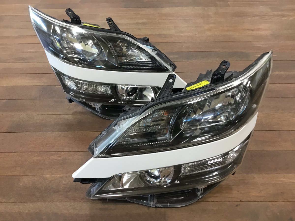 20系 ヴェルファイア 純正 HID ヘッドライト 左右セット 1円スタート！20 ヴェルファイア 前期 純正 HID AFS無 ヘッドライト