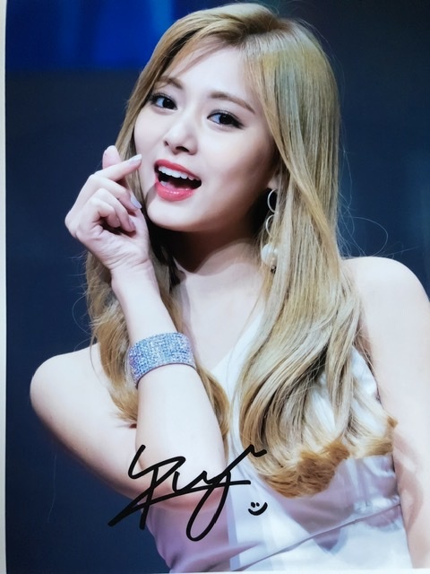 ☆ twice ツウィ 直筆サイン入り写真 25x20cmサイズ(アジアン