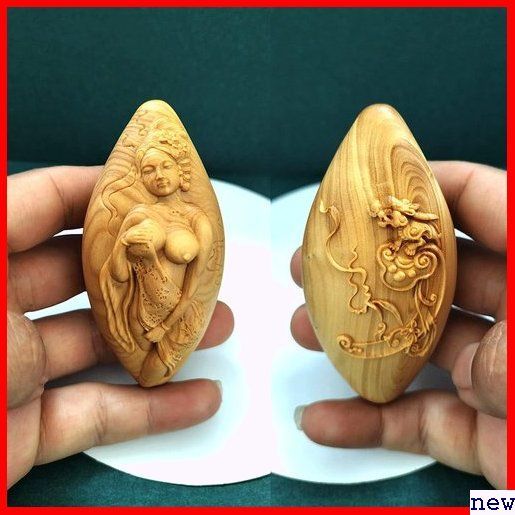 新品♪ 木彫りの仏像 高さ7cm×巾4cm 金運 風水グッズ 厄除け の置物