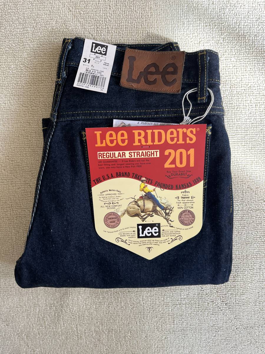 新品未使用 Lee 201ストレートジーンズ　Lee Riders 201