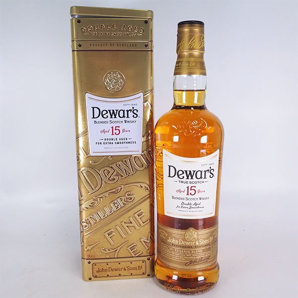1円～★デュワーズ 15年 ＊箱付 750ml 40% スコッチ DEWAR'S H060324