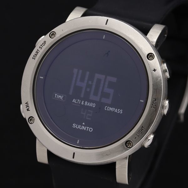 1円 稼働 良品 箱/保証書付 スント QZ コア リストップコンピューター デジタル文字盤 ラウンド メンズ腕時計 NBY0727 2385000IKE