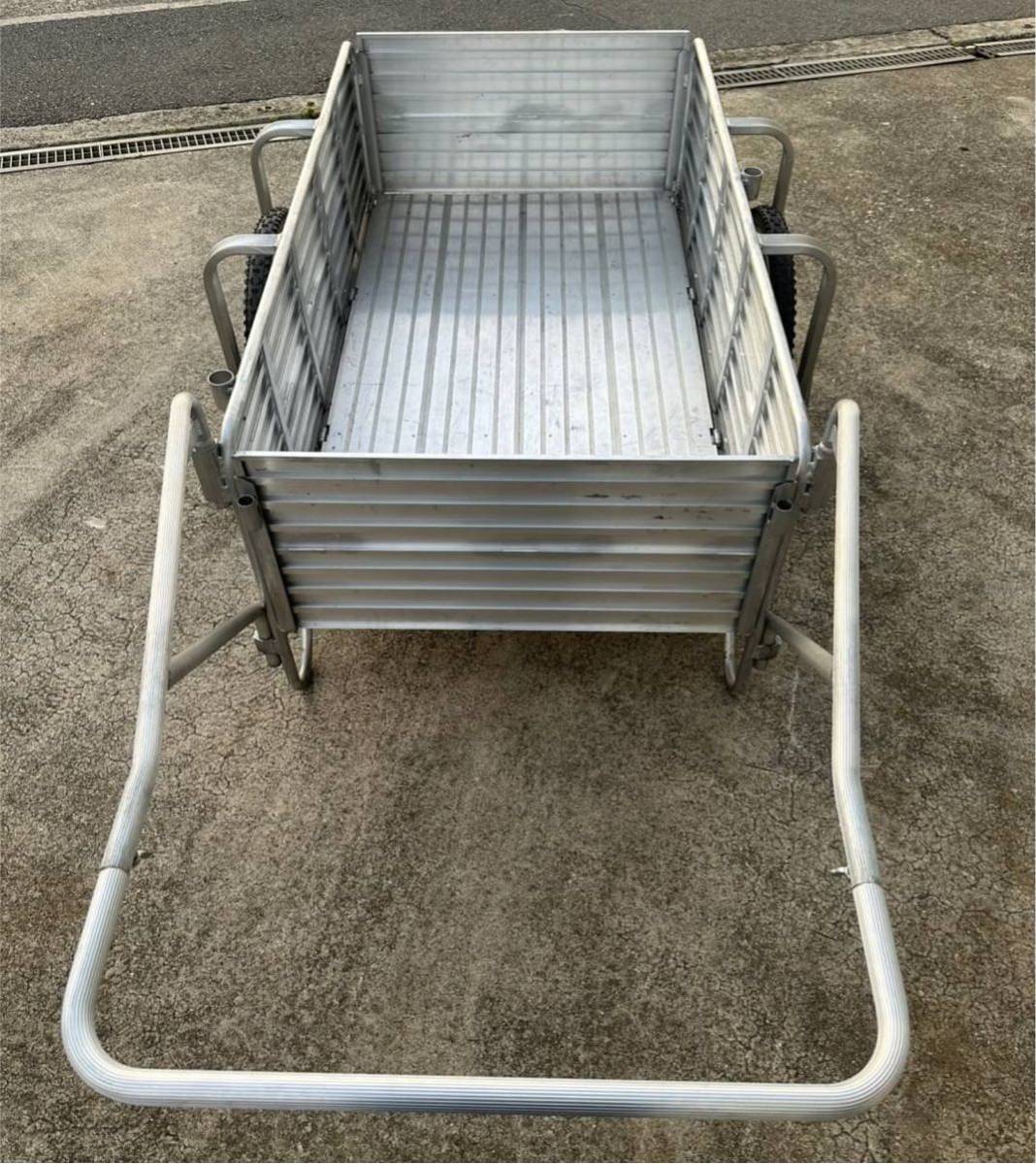 ○H8164 アルインコ アルミ製 特許 HKW180L リアカー リヤカー○(農業 