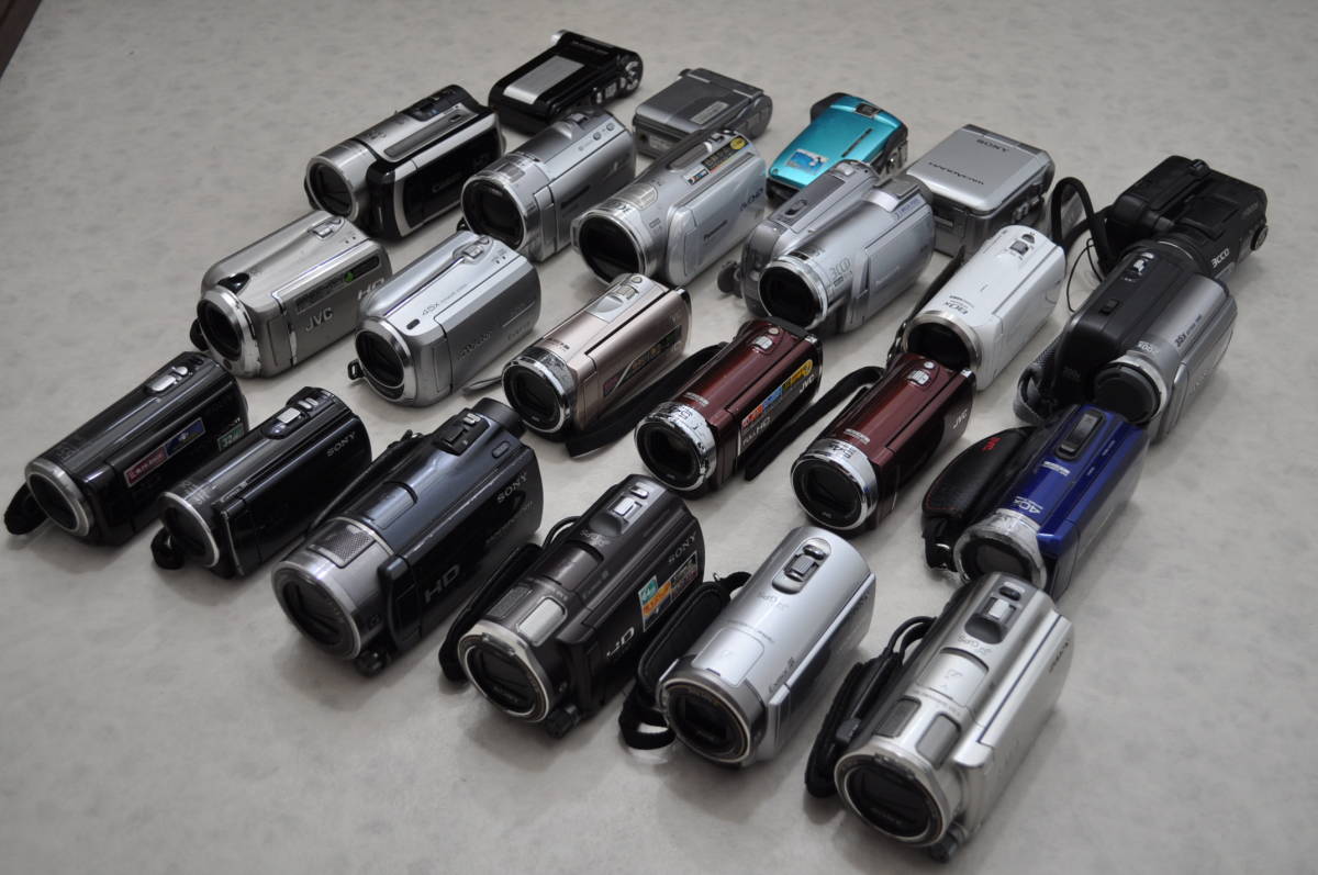 ジャンク品 デジタルビデオカメラ まとめて 23台 （SONY Victor JVC