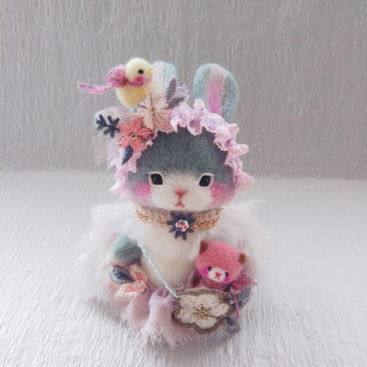 垂れ耳が一番賢い うさぎ バニー 海外作家様 ハンドメイド ぬいぐるみ