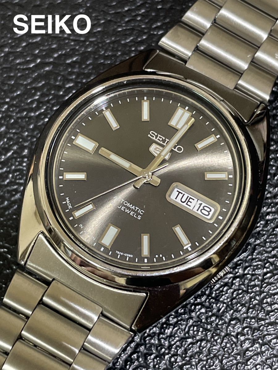 ✨SEIKO✨セイコー✨セイコー5✨7S26-0480✨裏スケルトン✨腕時計✨ SEIKO5 セイコーファイブ 自動巻き腕時計 裏スケルトン 7S26-0480