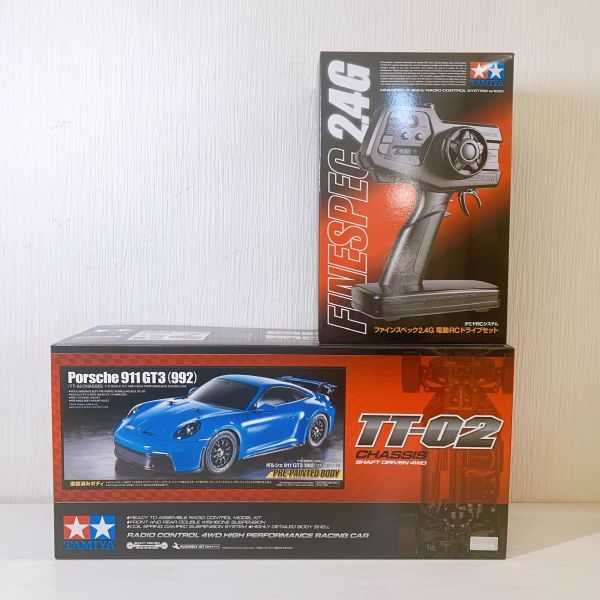 M8【140】1円～ 動作確認済 タミヤ 1/10 電動RC ポルシェ 911 GT3 992 