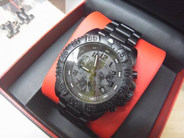 ☆美品☆LUMINOX ルミノックス 3182BO ブラックアウト クロノ ☆美品☆LUMINOX ルミノックス 3182BO ブラックアウト クロノ