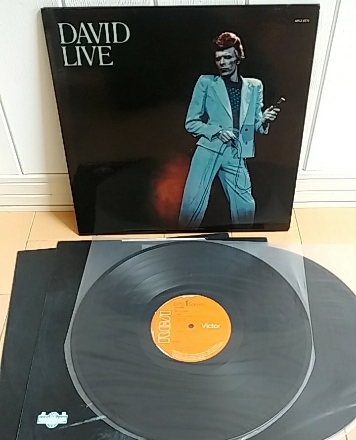 英LP David Bowie David Live UKオリジナル盤 英国盤 初回プレス 全面