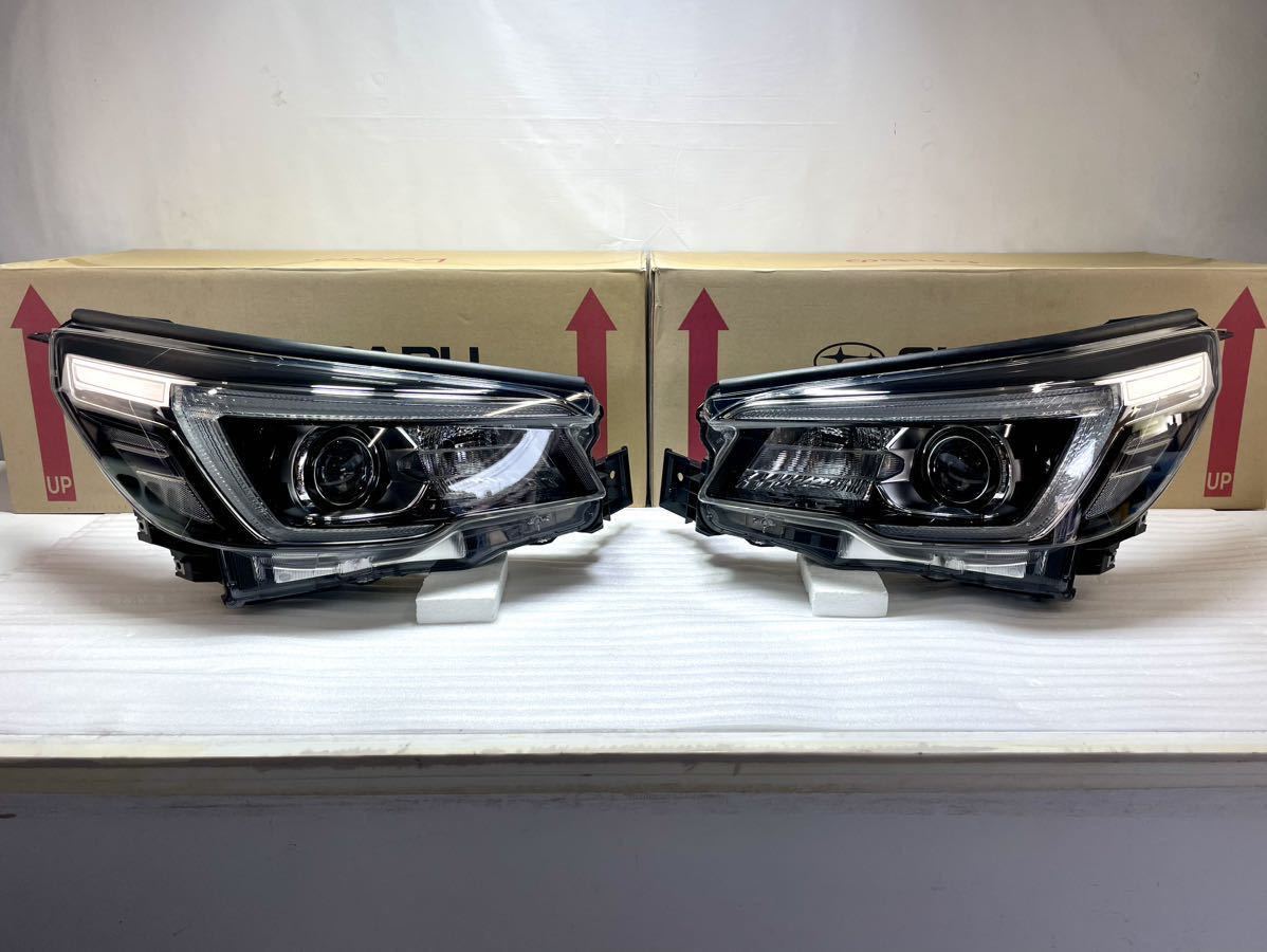 S-1587【極上品】 フォレスター 左右 ヘッドライト LED SKE SK9 前期 KOITO 100-6040L 打刻:JJ SUBARU 純正 8.5S中