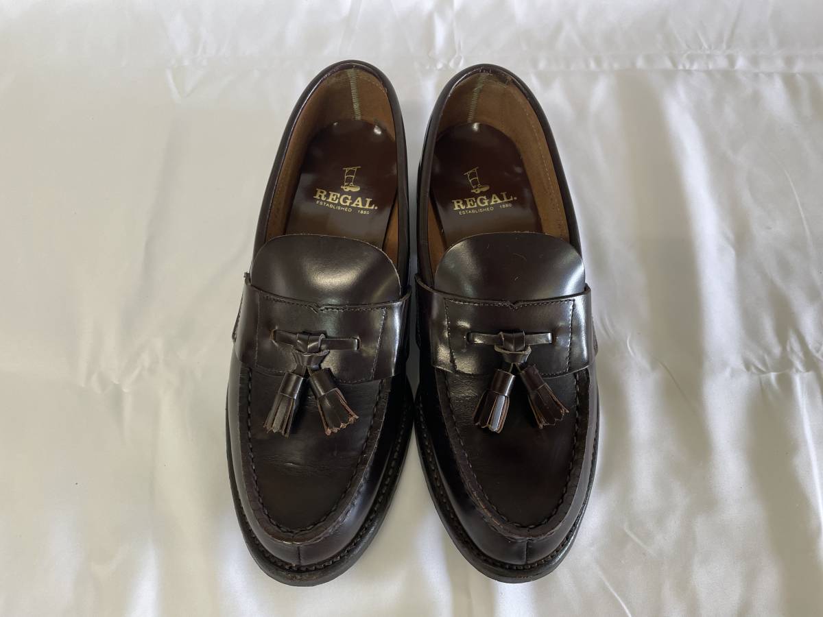 美品】REGAL リーガル タッセルローファー ブラウン 24.5EE 革靴