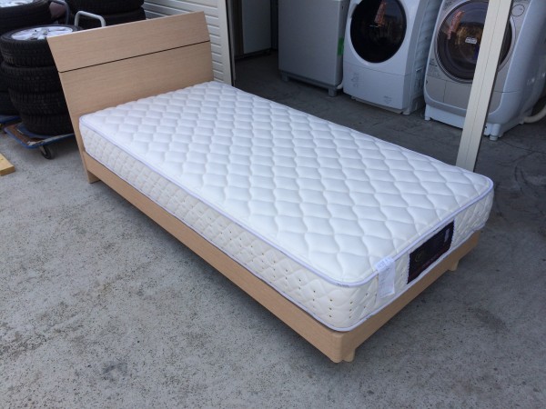 美品 ドリームベッド serta サータ PEDIC KNIT シングルベッド①