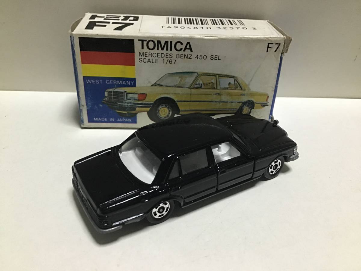 トミカ 外国車シリーズ 青箱 F7 メルセデスベンツ 450SEL 日本製 