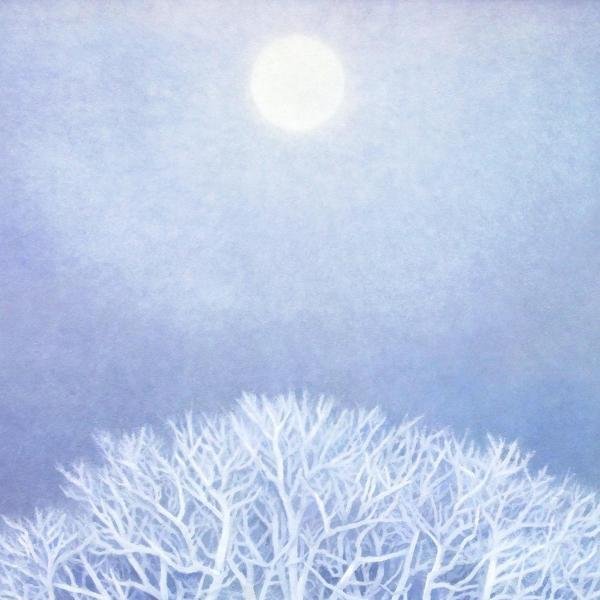 WISH】東山魁夷「冬華」工芸画（岩絵の具方式） 12号 大作 限定350部