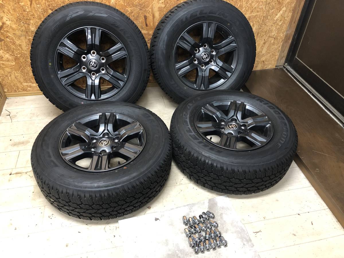 新車外し TOYOTA ハイラックス純正 17インチ ホイル 7.5J+30 6穴 139.7 ブリヂストン DUELER 265・65R17 プラド サーフ ランクル サファリ