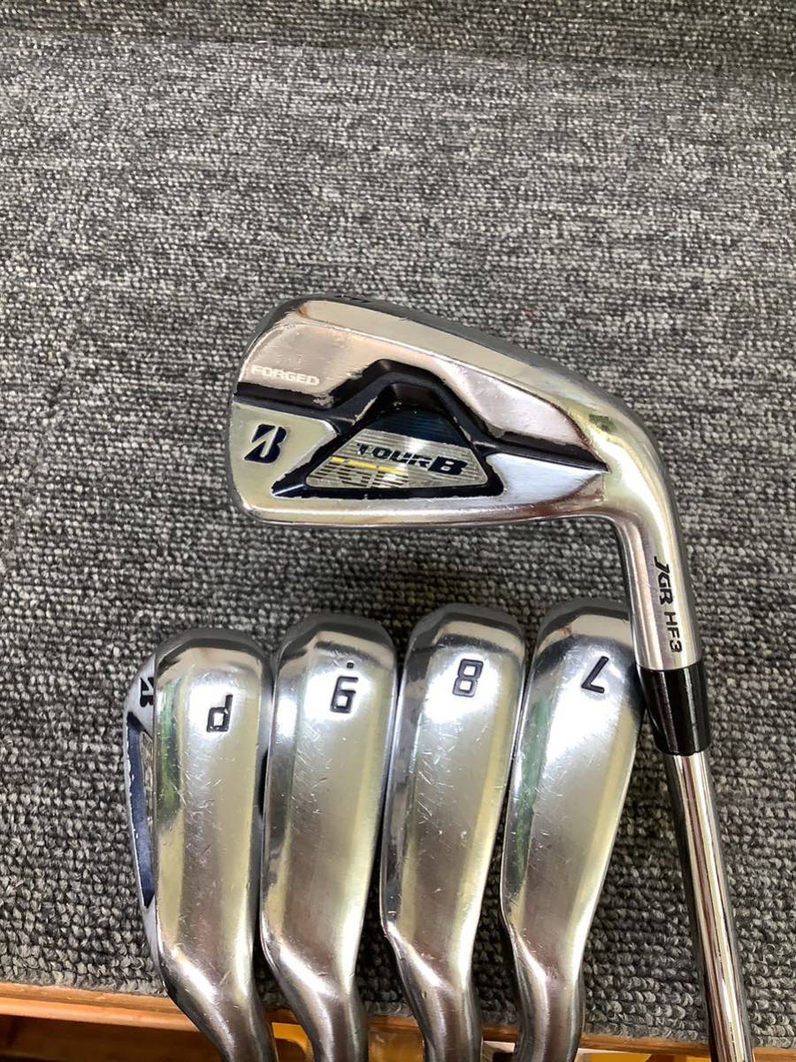 ☆④中古 ブリヂストン ツアーB JGR HF3アイアン5本セット（6〜Pw）NS 