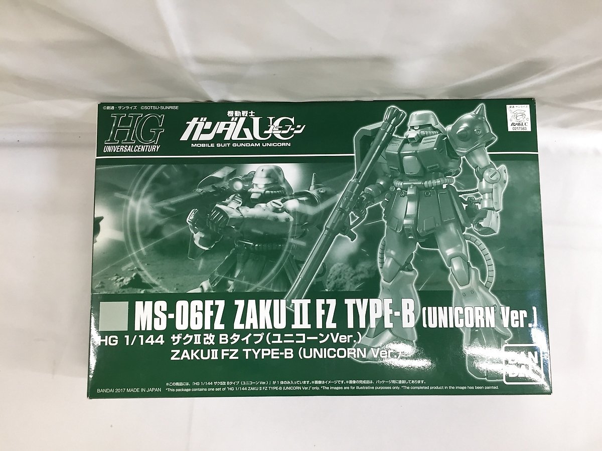 1円～】【未開封】HGUC 1/144 ザクII改 Bタイプ ユニコーンVer. 1⁄