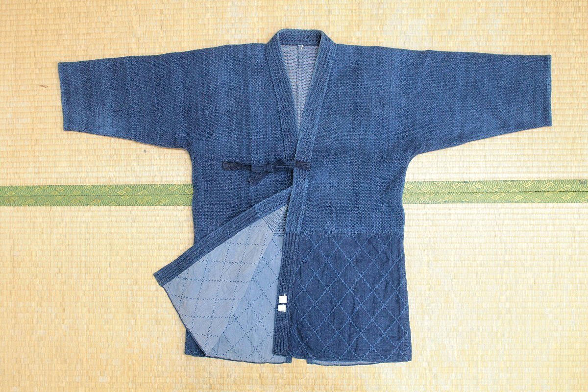 s6396◇手刺剣道着◆165cm前後くらい◆腰下菱刺二重・背継◆上級者向け