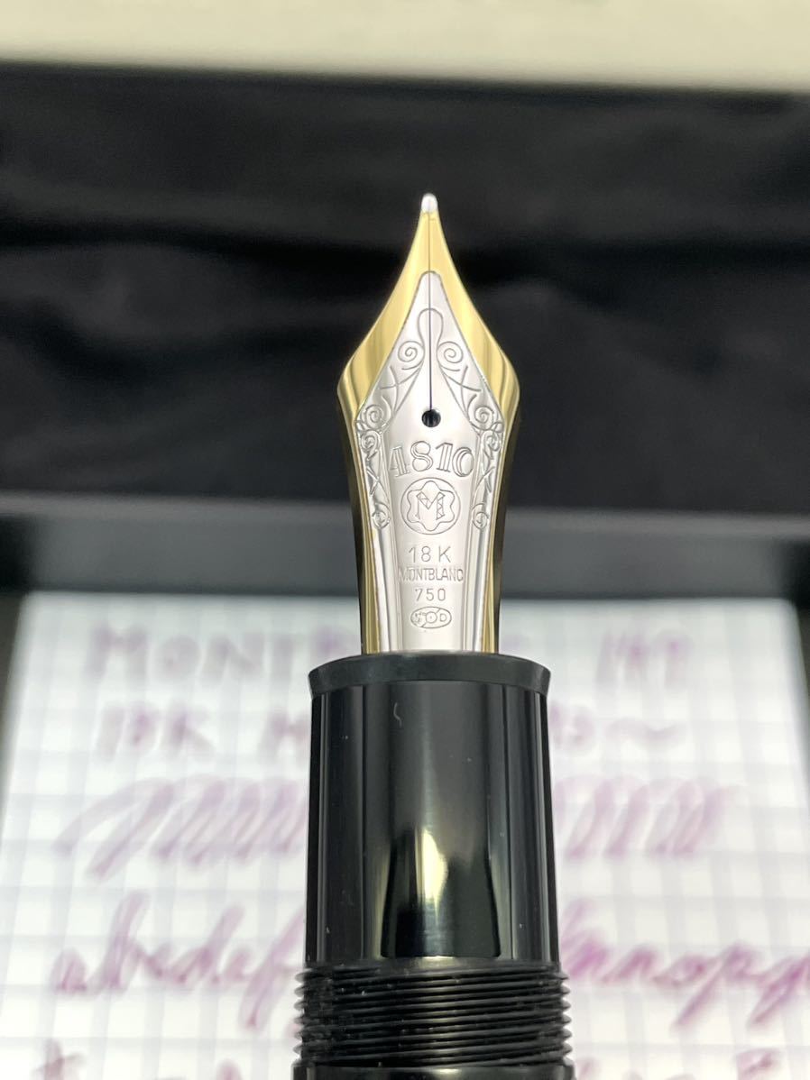 1円スタートMONTBLANC 149 ヘミングウェイ芯 18k M 1993〜 マイ