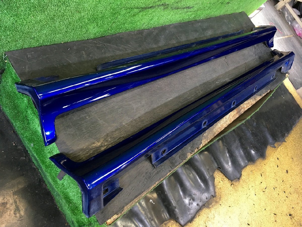 ｒ管理73499 H15 レガシィ BH5 GT-B リミテッド2 後期 】★純正オプション サイドステップ 左右セット ノーティックブルーマイカ 14L★