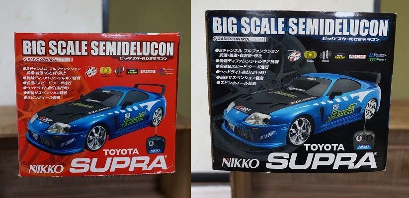 スープラのNIKKOの1/10ビッグスケールセミデラコンです。 自動車