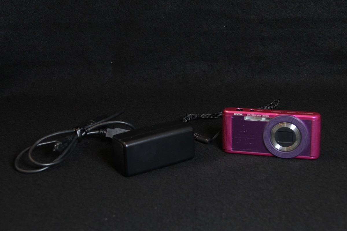 通電のみ確認 ペンタックス PENTAX製 Optio LS465 ピンク 1600万画素 コンパクトデジタルカメラ