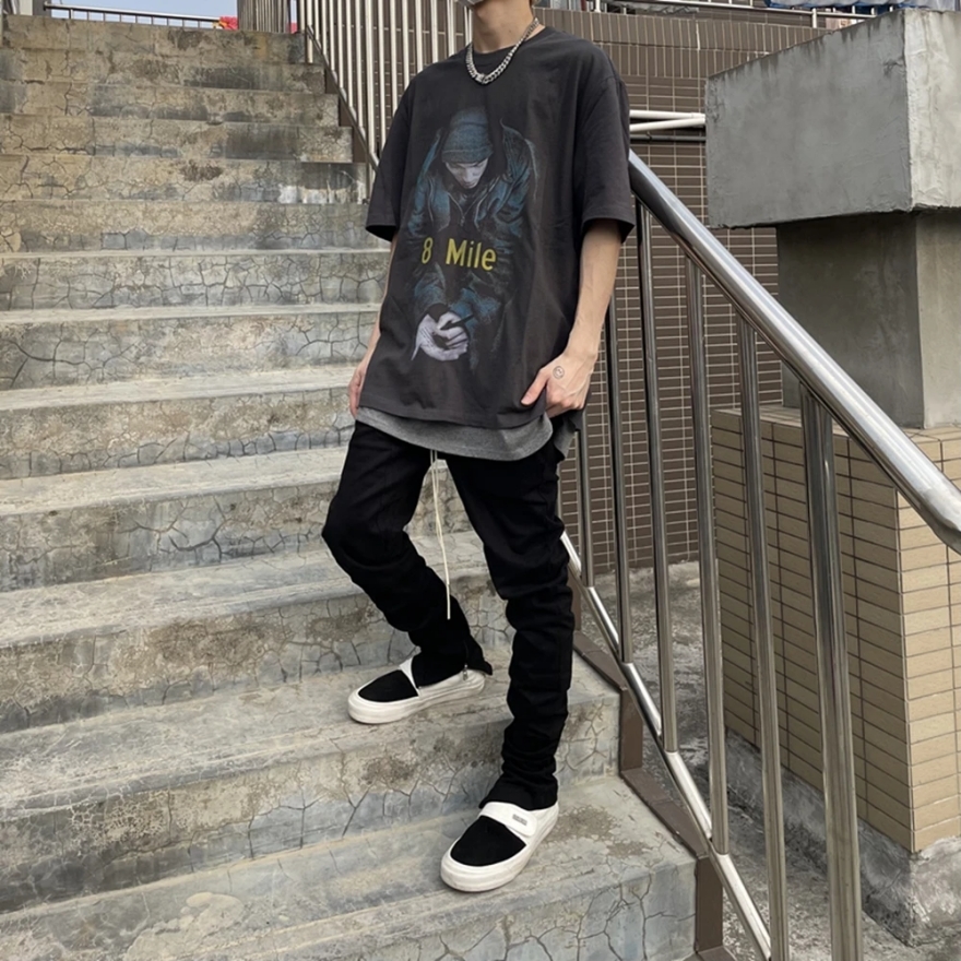 Eminem 8 Mile ヴィンテージ加工Tシャツ エミネム Mサイズ 【公式通販】
