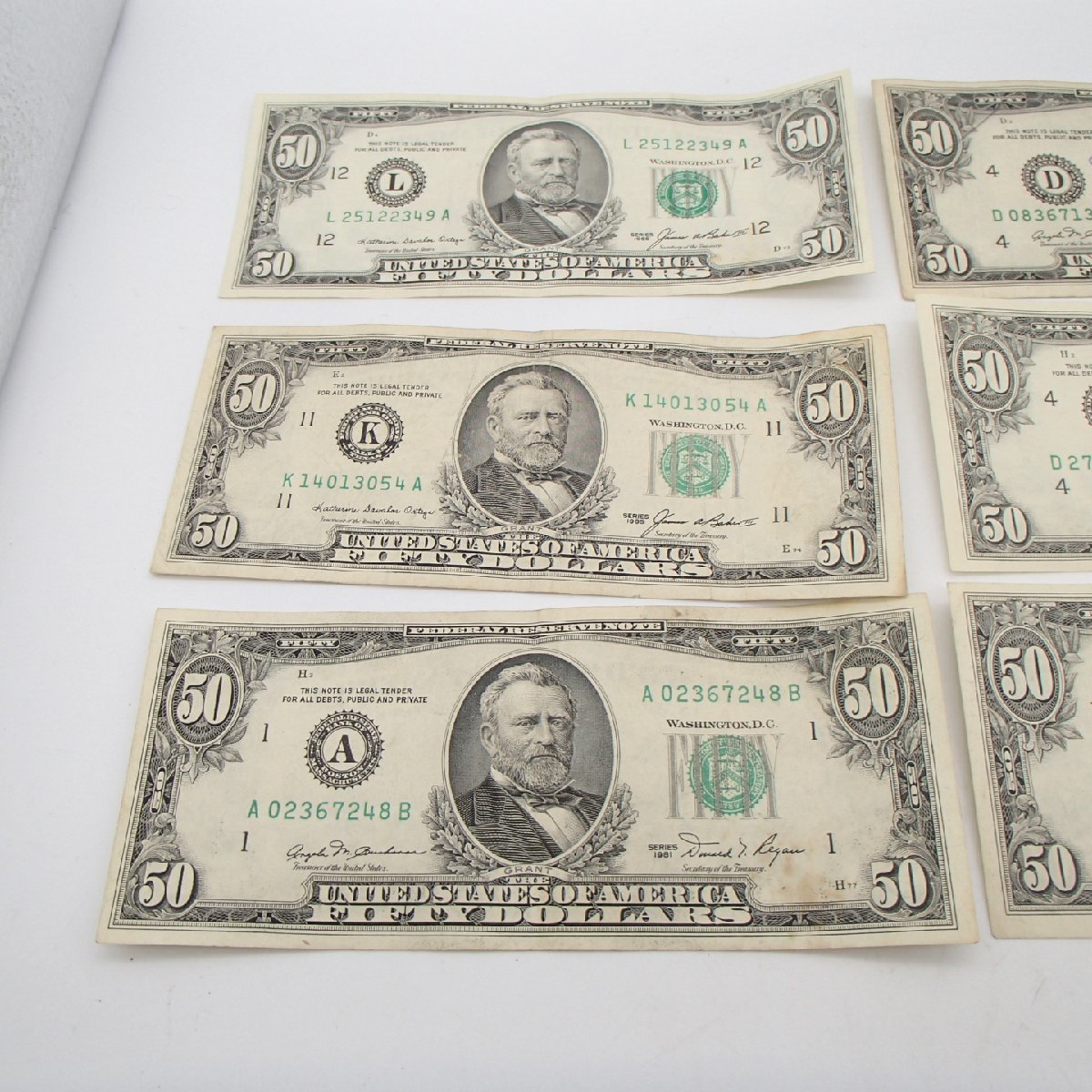 アメリカ 紙幣 50ドル札 外国紙幣 アメリカドル(USD) 旧紙幣 札 $50 50