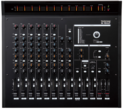 TASCAM M-164UF 16チャンネルアナログミキサー USB エフェクト TASCAM