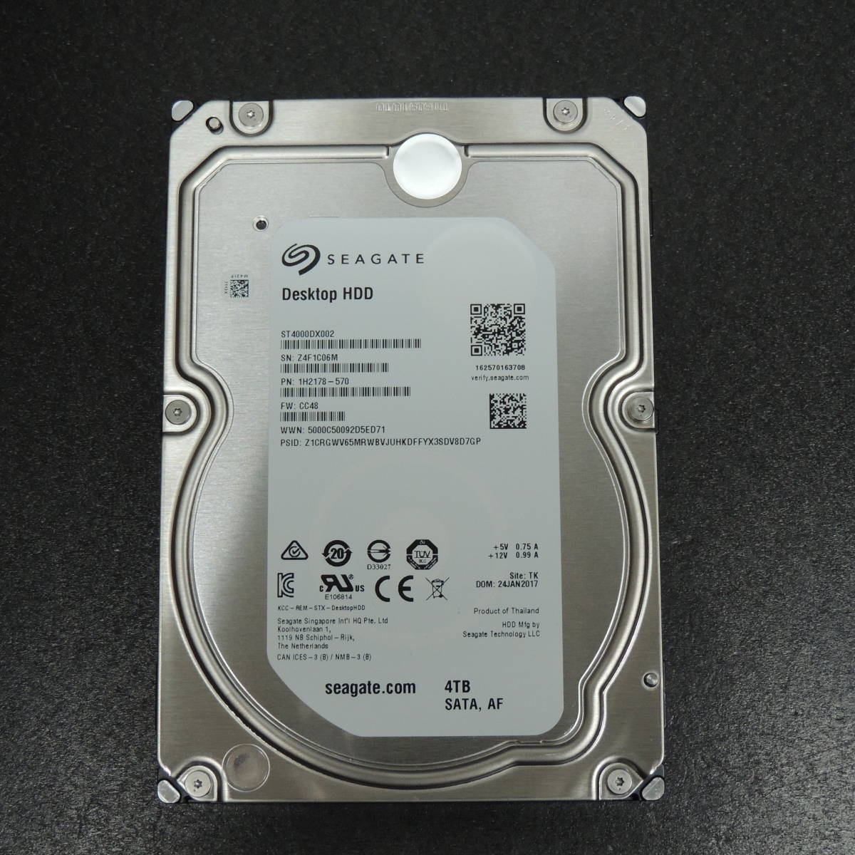 検品済み/使用0時間】SEAGATE 4TB HDD ST4000DX002 管理:u-18 【公式通販】