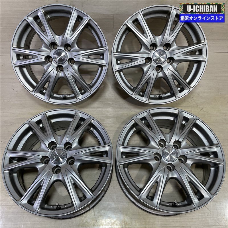 プリウス カローラスポーツ 等 エクシーダEX6 6-15+43 5H100 15インチ ホイール 4本セット 009
