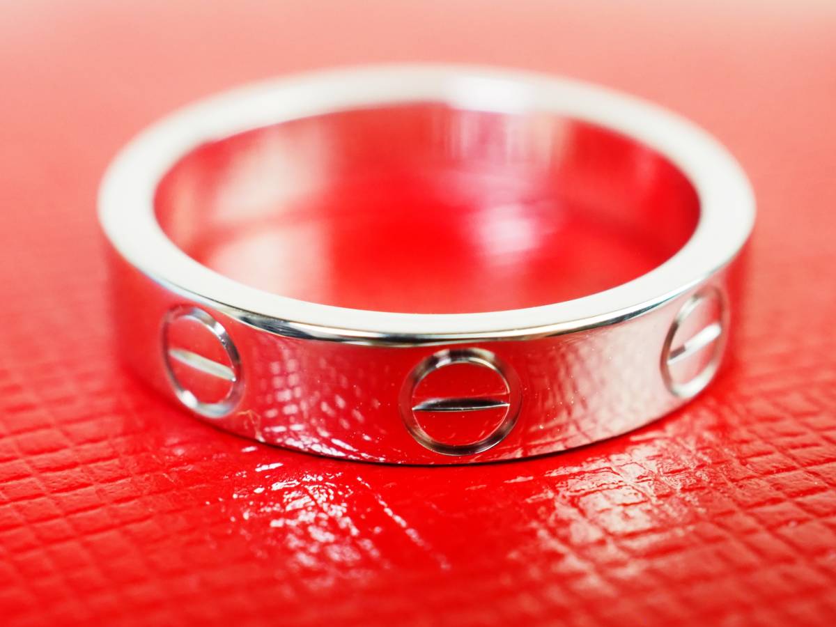 美品】Cartier カルティエ K18WG 750 ホワイトゴールド ミニラブ 